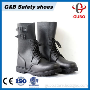 split leather steel toe jungle military boots